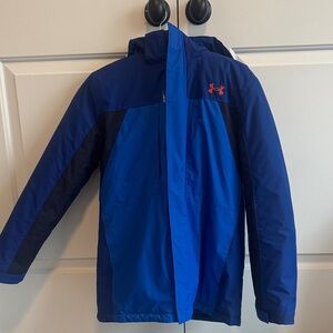 Under Armour Kids Two-Tone Blue Winter Multi Layer Coat - YL